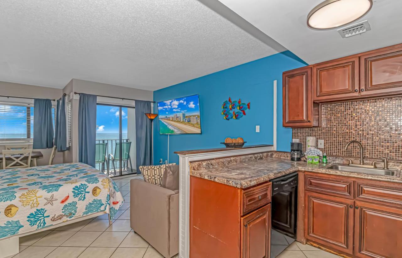 Ocean Front Studio With Panoramic Views! Palace Resort 1001 Миртъл Бийч Екстериор снимка