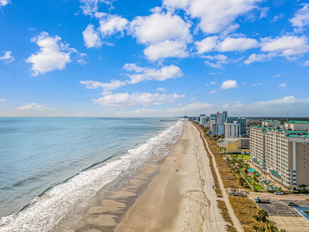 Ocean Front Studio With Panoramic Views! Palace Resort 1001 Миртъл Бийч Екстериор снимка